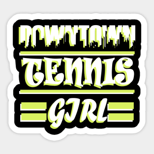 Tennis tennis court double rackets girls Sticker